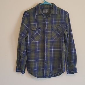 Straight faded men's flannel